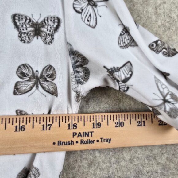 Art Class Pajama Set Butterfly Print White/Black Comfortable Sleepwear - Picture 9 of 9